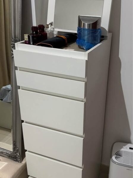 Used Ikea Malm Chest of 6 drawers